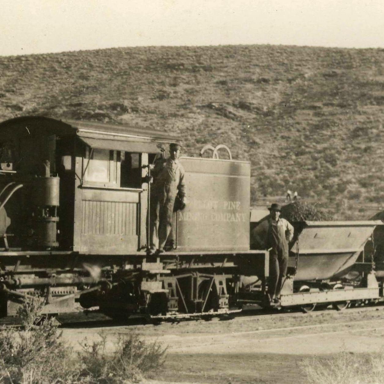 Loco and ore cars Yellow Pine Mine Goodsprings