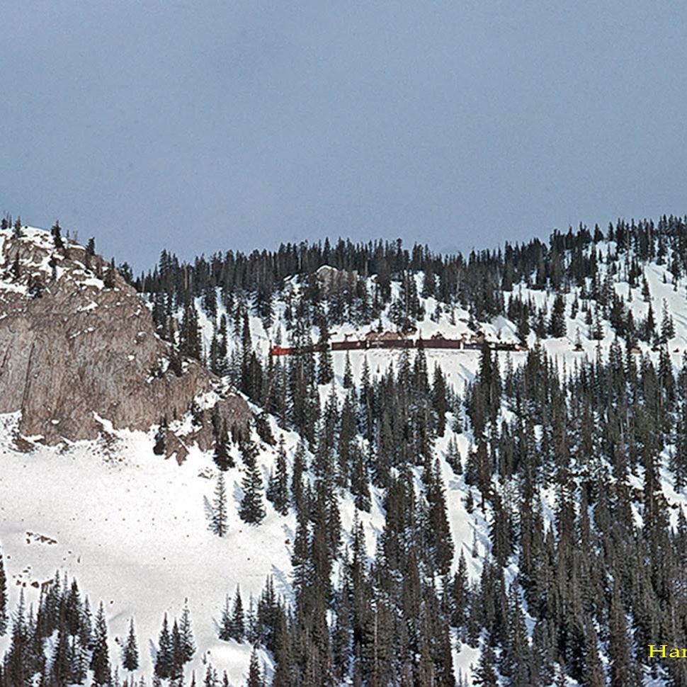 #641 & Train Near Leadville, 4-3-62.