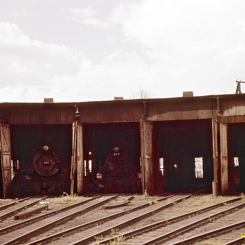 Roundhouse, Durango, 7-25-60.