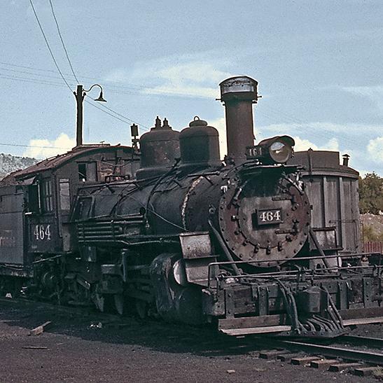 #464 Abd., Roundhouse Yard, Durango, 7-25-60.