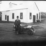 William Ogilwy, head of the Arcata - Mad River railroad.
