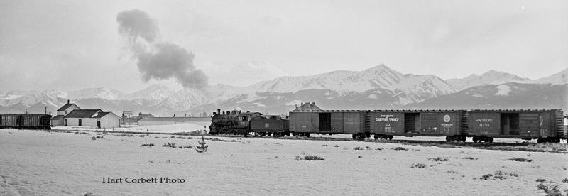 Switching Leadville Yard, 08-11-1962.