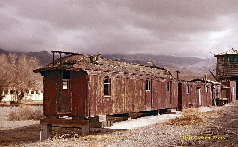 Storage Cars by Abandoned Loco Service Area, Keeler.