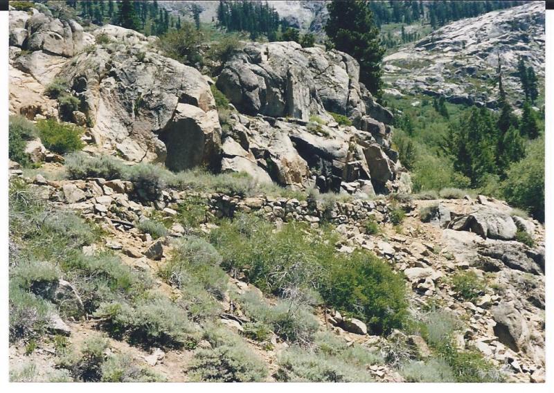 Relief Dam ROW retaining wall.