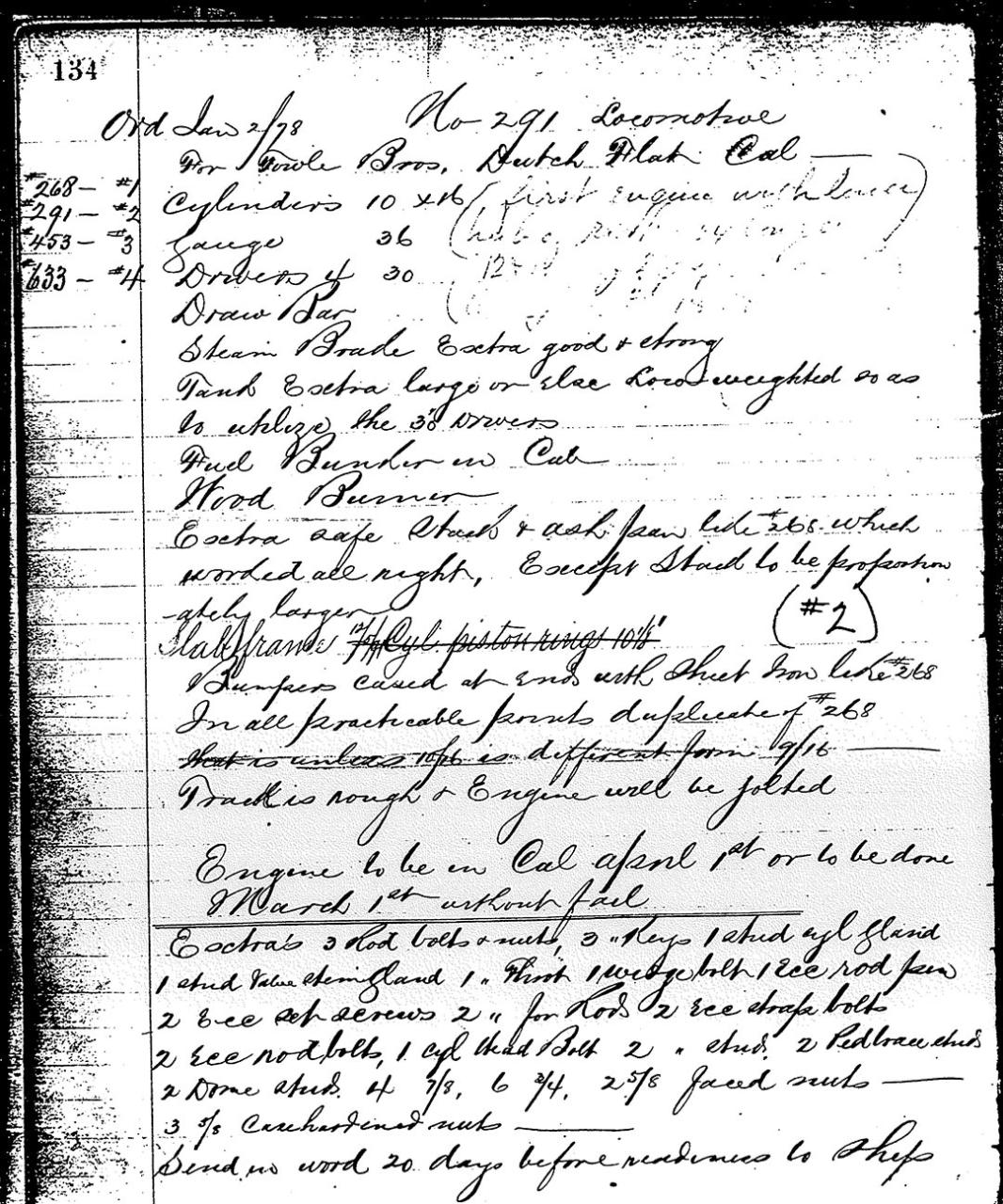 No-2,-Porter-291-specification