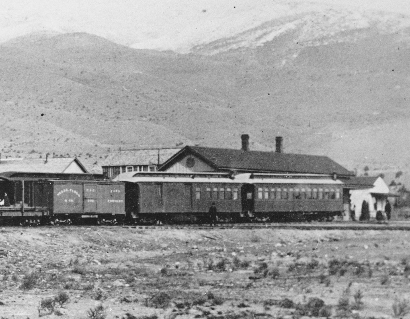 Train at Mound House ca. 1888