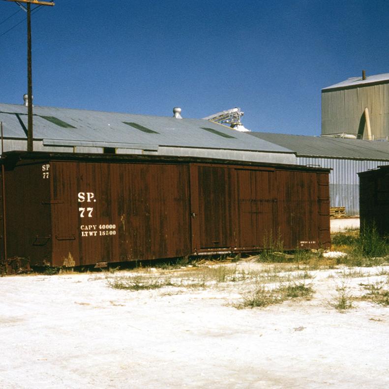 Boxcar #77 in Laws after scrapping