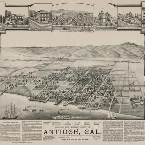 Map of Antioch showing Empire Coal Co. RR