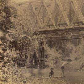 Swimmers at Paper Mill Creek