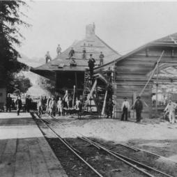 Mill Valley Union Depot Under Construction