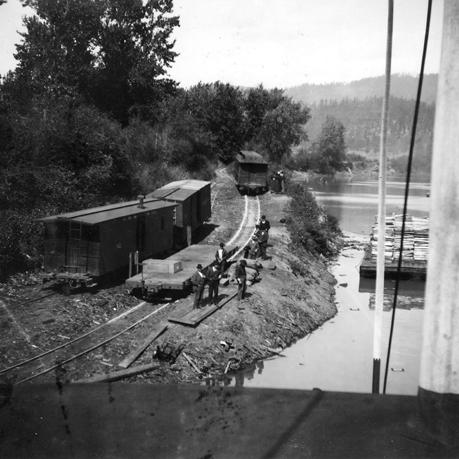 Head of navigation on the Coeur d'Alene River.