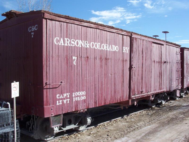 Boxcar #7 at Laws in 2003.