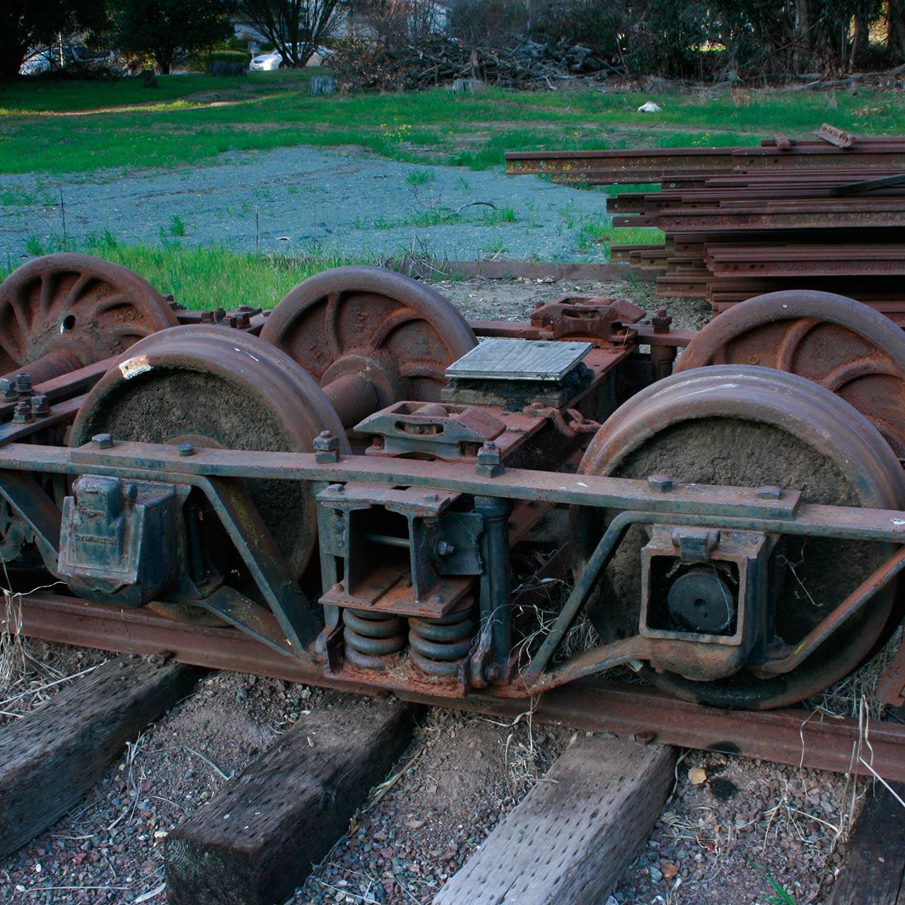 Seattle Car & Foundry Co. truck from West Side log car.