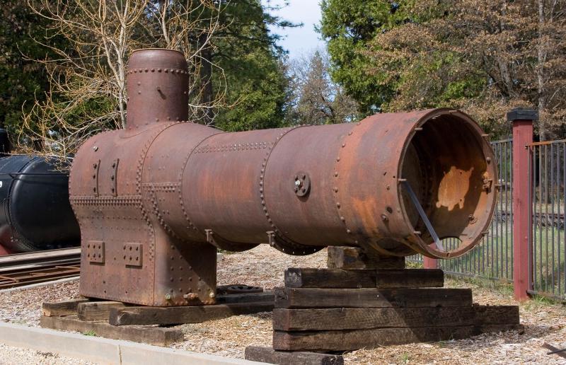 Boiler on display.