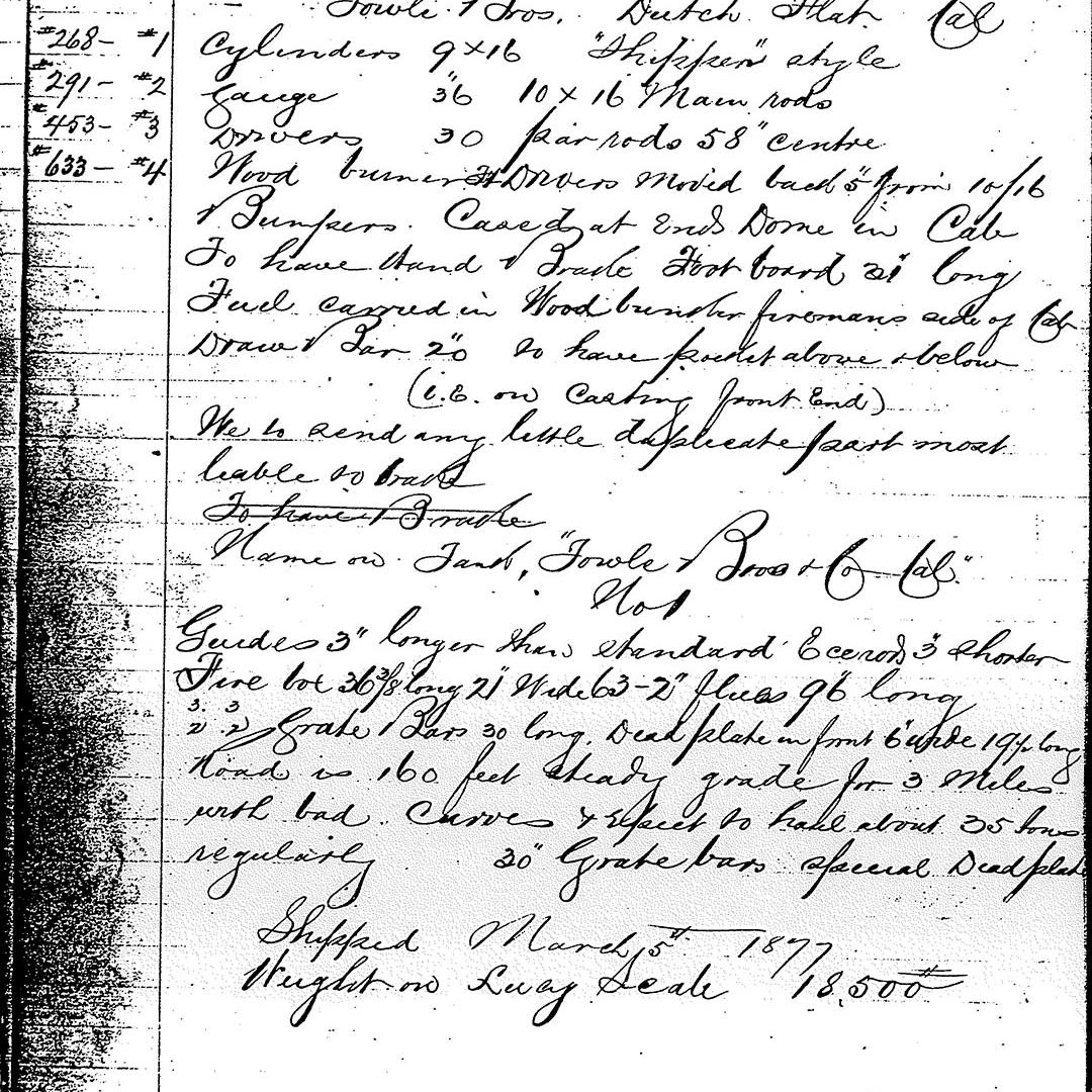 No-1,-Porter-268-specification