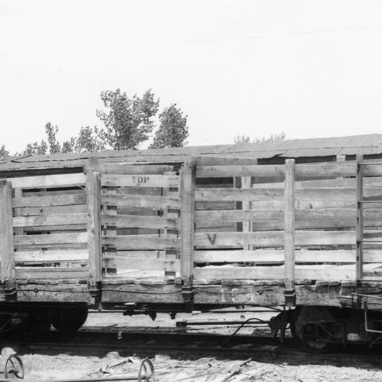 Flat car #154 in Battle Mountain, July 26 1938