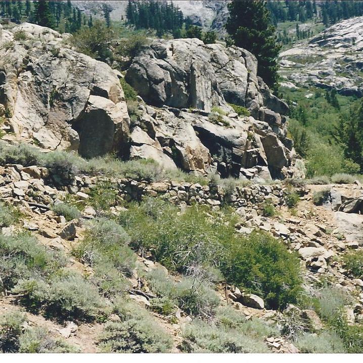 Relief Dam ROW retaining wall.