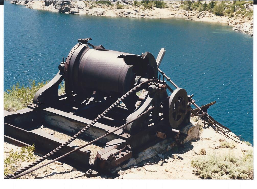 Relief Dam steam donkey spool