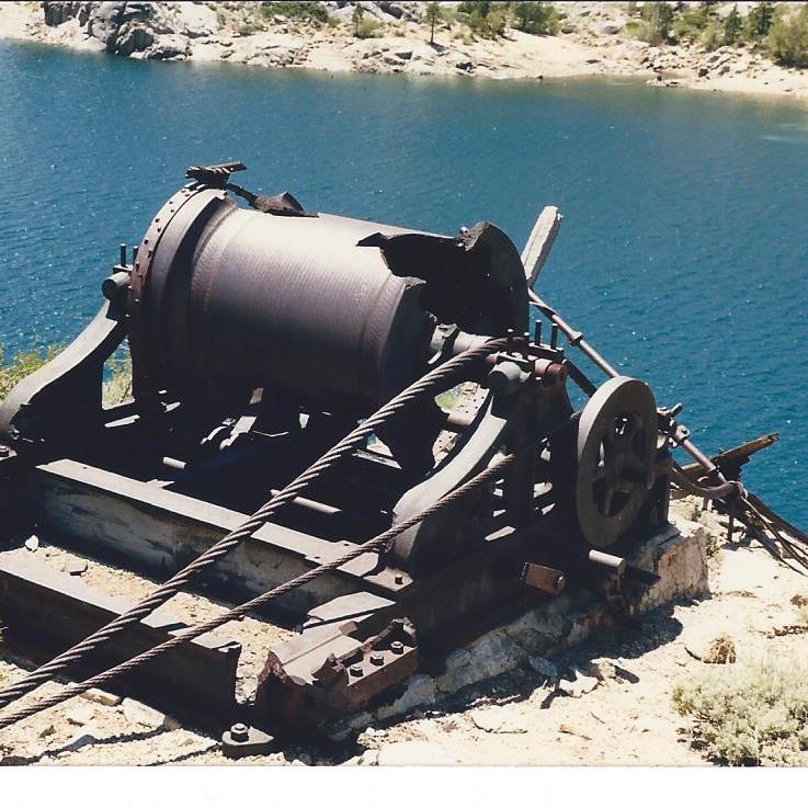 Relief Dam steam donkey spool