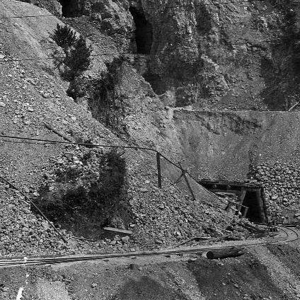 Sonoma Magnesite Company, lower quarry,  near Cazadero. California. August 25, 1917.