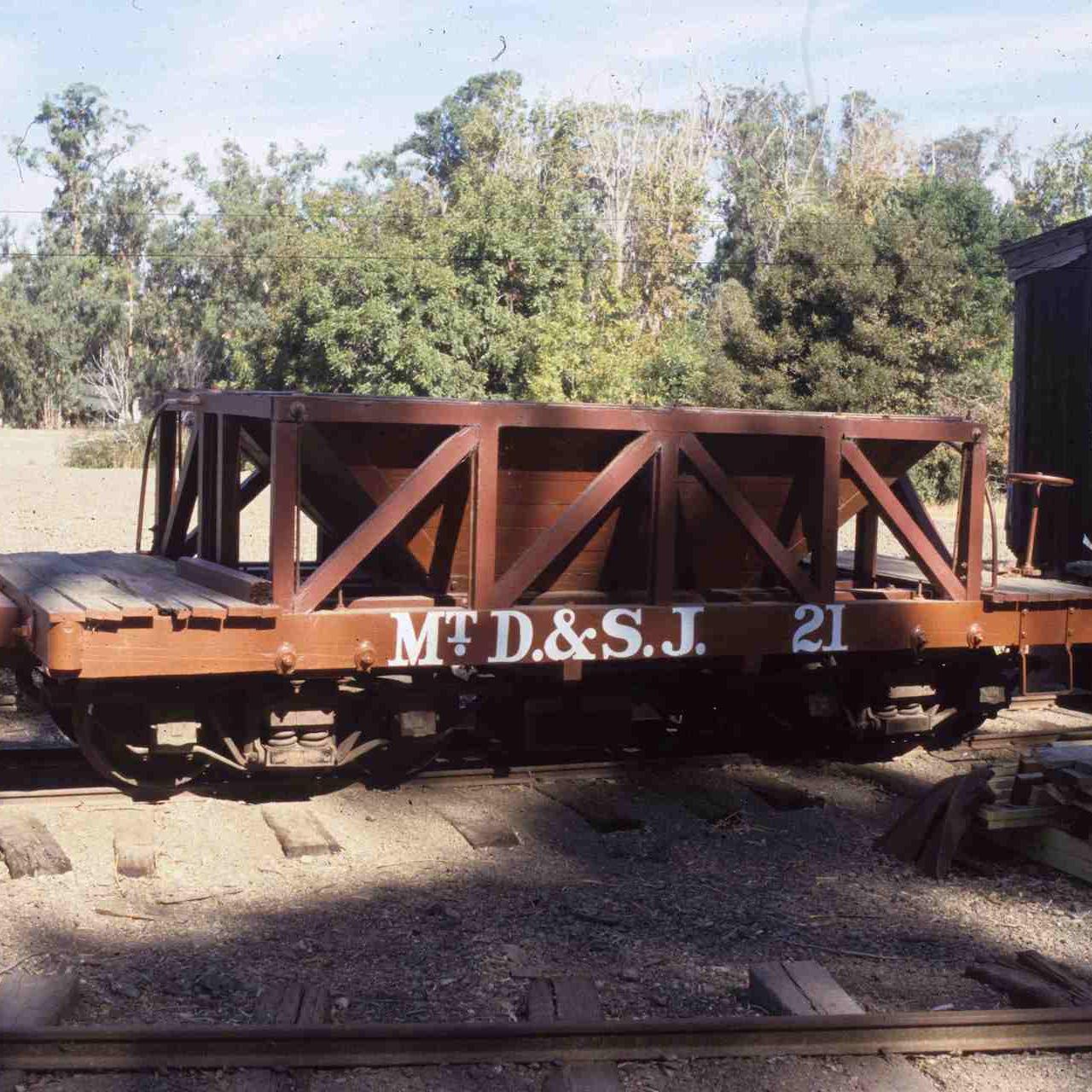 Ballast car with lettering sm