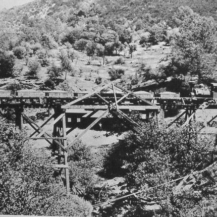 'Whistling Billy' on Blacks Creek Trestle