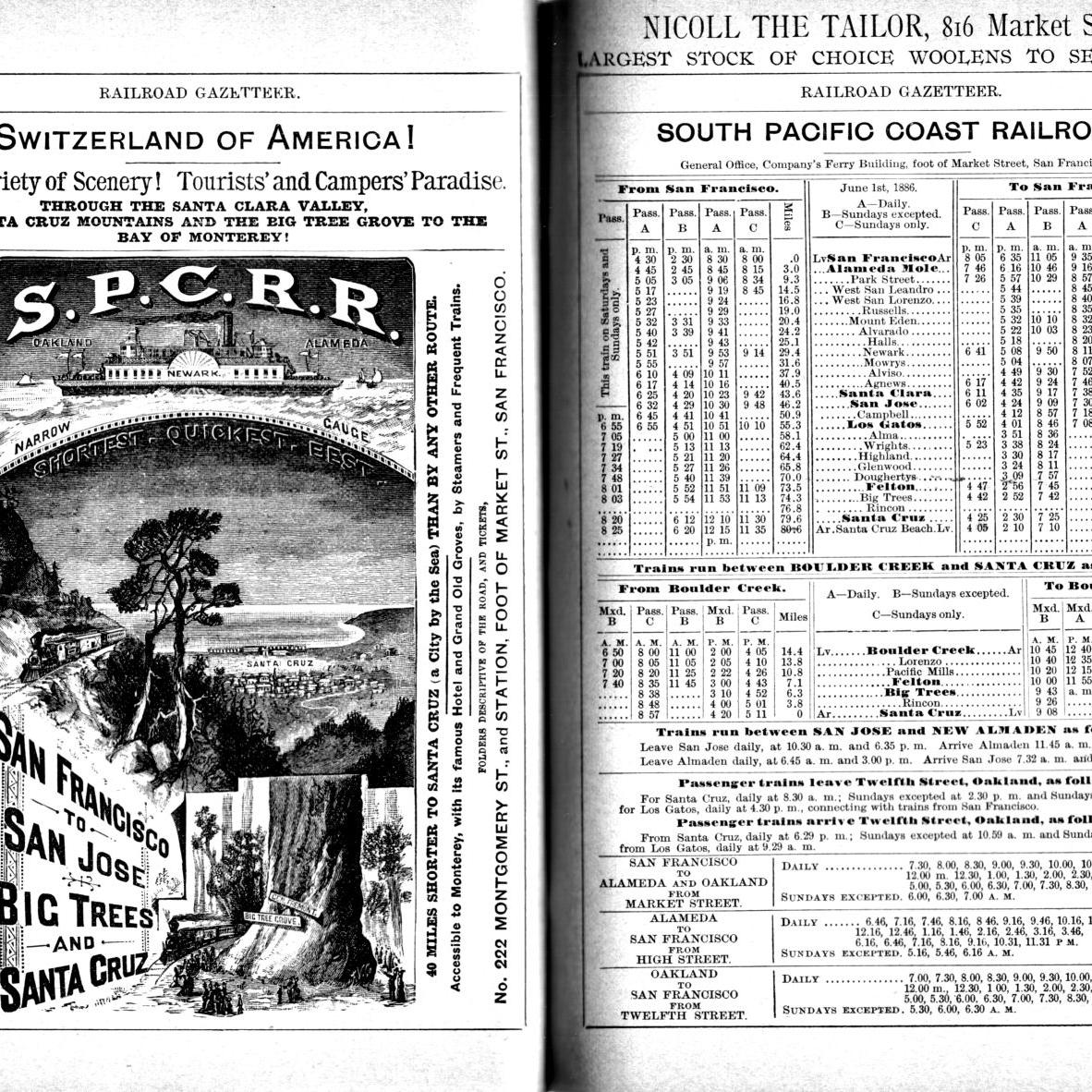 1886 AugustSPCGazetteerTimetable