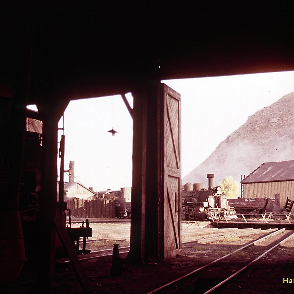View Out of Roundhouse, Durango, 7-25-60.