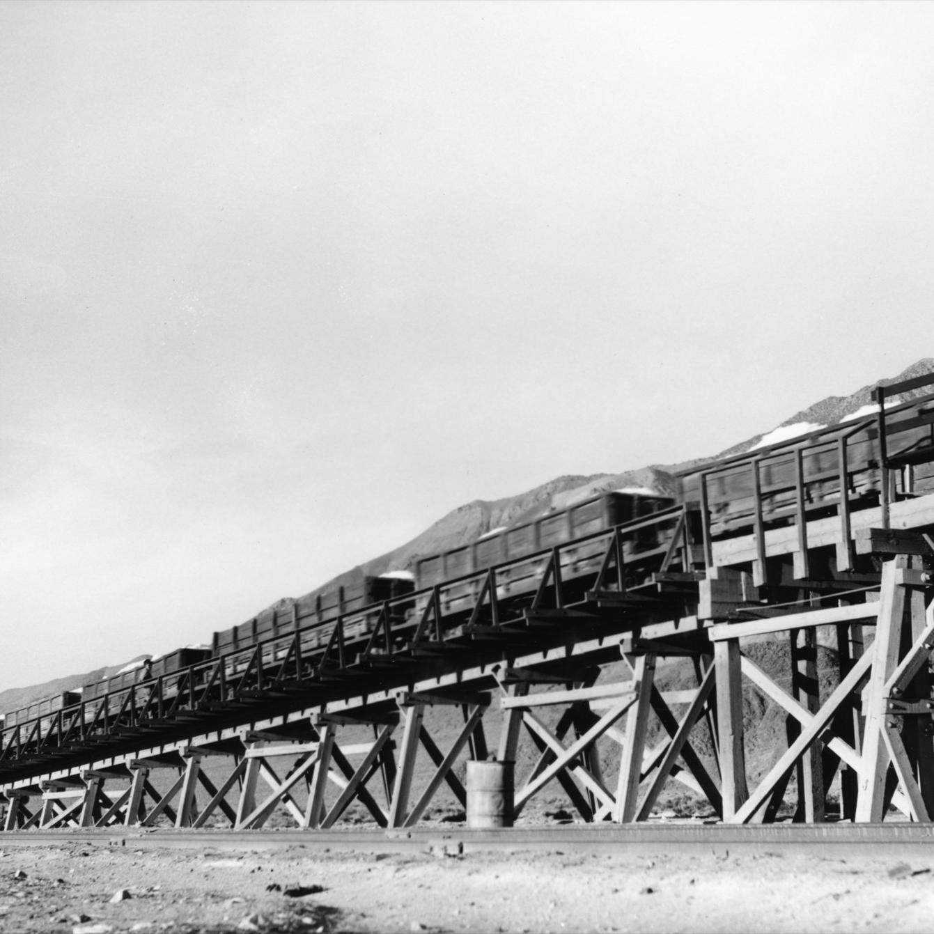 18 Moving cars up transfer trestle
