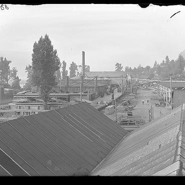 View of planing mill, 1910.