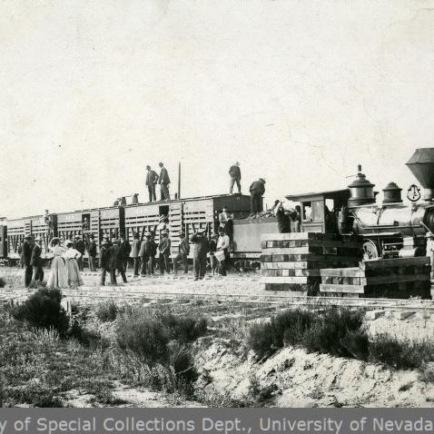 Eureka and Palisade Railway excursion train. 1902.