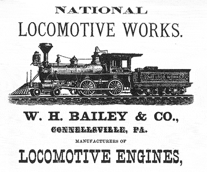 National Locomotive Works Advertisement