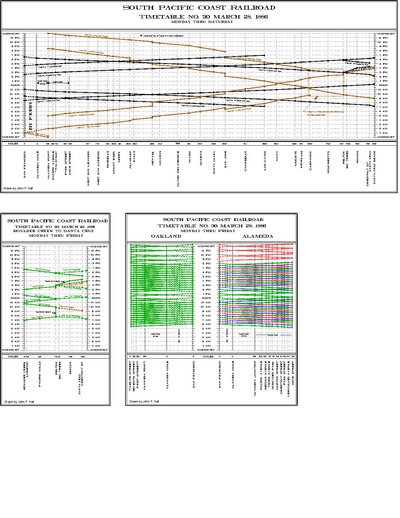 SPC Timetable No. 30 Chart