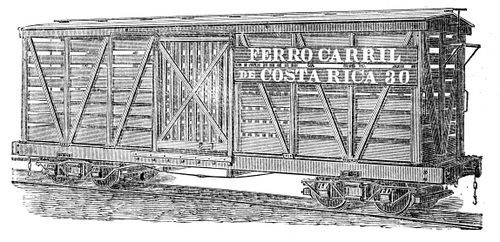 Billmeyer & Smalls narrow gauge stock car built for the Ferrocarril de Costa Rica C.A.