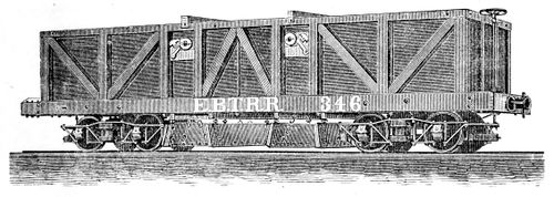 Billmeyer & Smalls narrow gauge drop bottom coal car built for the East Broad Top.